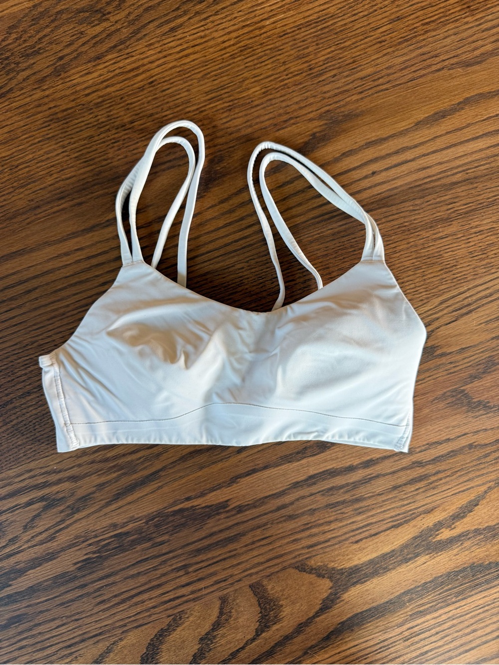Lululemon Like A Cloud Double-Strap Soft Light Cream Bra